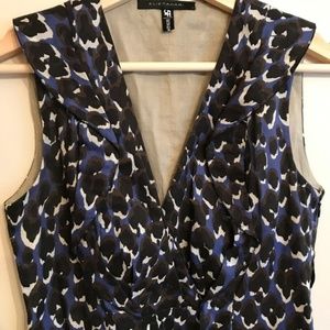 Elie Tahari Cotton Leopard Print Dress Size 0